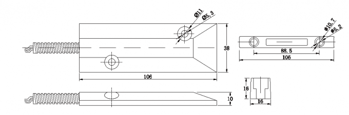 Zinc-alloyed Magnetic Roller Shutters Door in OKI Reed Swith with Gap of 50-70MM