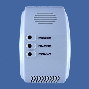 Combustible Gas Detector(12VDC/220VAC optional)in Red LED flashes and an acoustic alarm