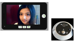 3.5" digital door viewer 3.5 inch TFT LCD with regular peephole