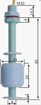 vertical installation float level switch, ideal for water