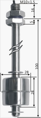 stainless steel float level switch Ideal for water or other liquid with PH-/PH+