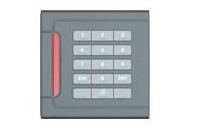 125 KHz or 13.56 MHz PIN keyboard reader