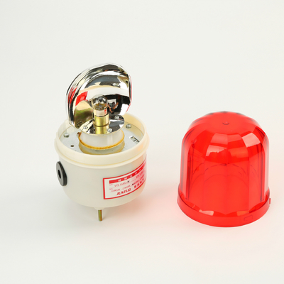 2 wires Rotary IP55 LED Warning Light Alarm Light with Sound In ABS material for out door application
