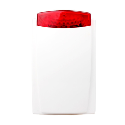 Outdoor Alarm Siren with Red Strobe Flashing Light for Home Security System in 103DB sound