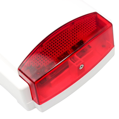 Outdoor Alarm Siren with Red Strobe Flashing Light for Home Security System in 103DB sound